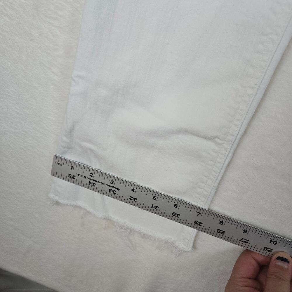 J Crew 9" Demi Boot Crop Jeans White Womens size 25 0694 - Picture 10 of 11